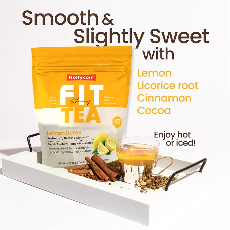 Supplier Supports Weight Management Metabolism Cleansing Promotes Digestion Matcha Fit Tea Slimming Tea Bag 14 Day Herbal Teatox
