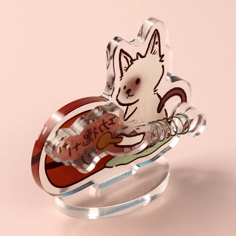 Rocker homemade DIY cartoon stand movable spring table ornaments anime peripherals cute acrylic