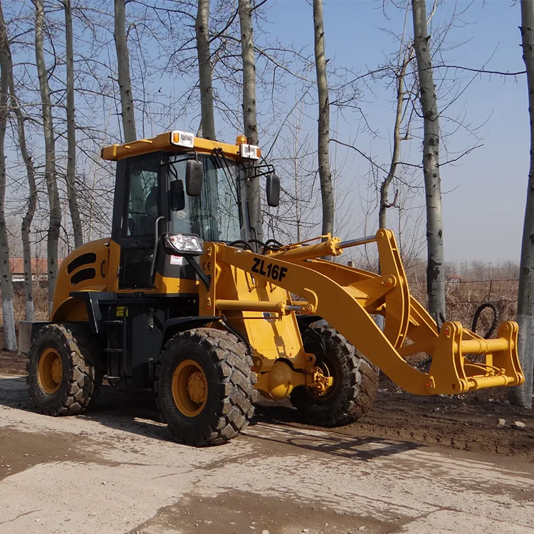 Фронтальный погрузчик ZL16F с A/C колесный для обзора задней камеры