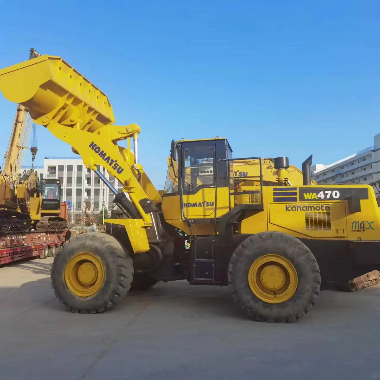 Used wheel loader Komatsu WA470 Second front end loader for sale WA470-3 WA470-4 WA470-5 WA470-6 Earth Moving Machine