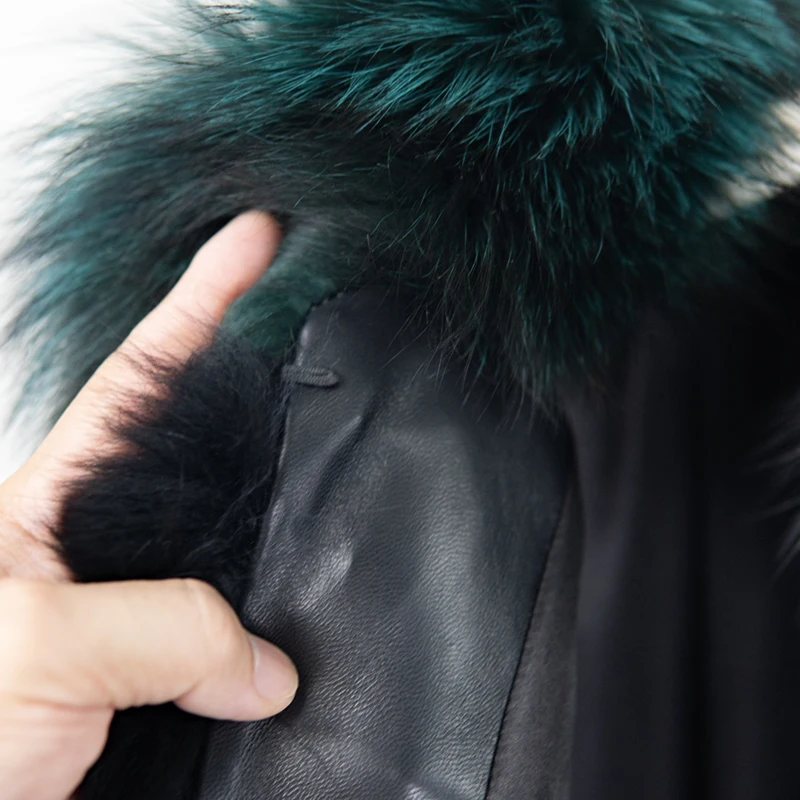 NAFA Wholesale New Fashion Ladys Fluffy Colourful Real Fox Fur Coat for 2024 Cold Winter