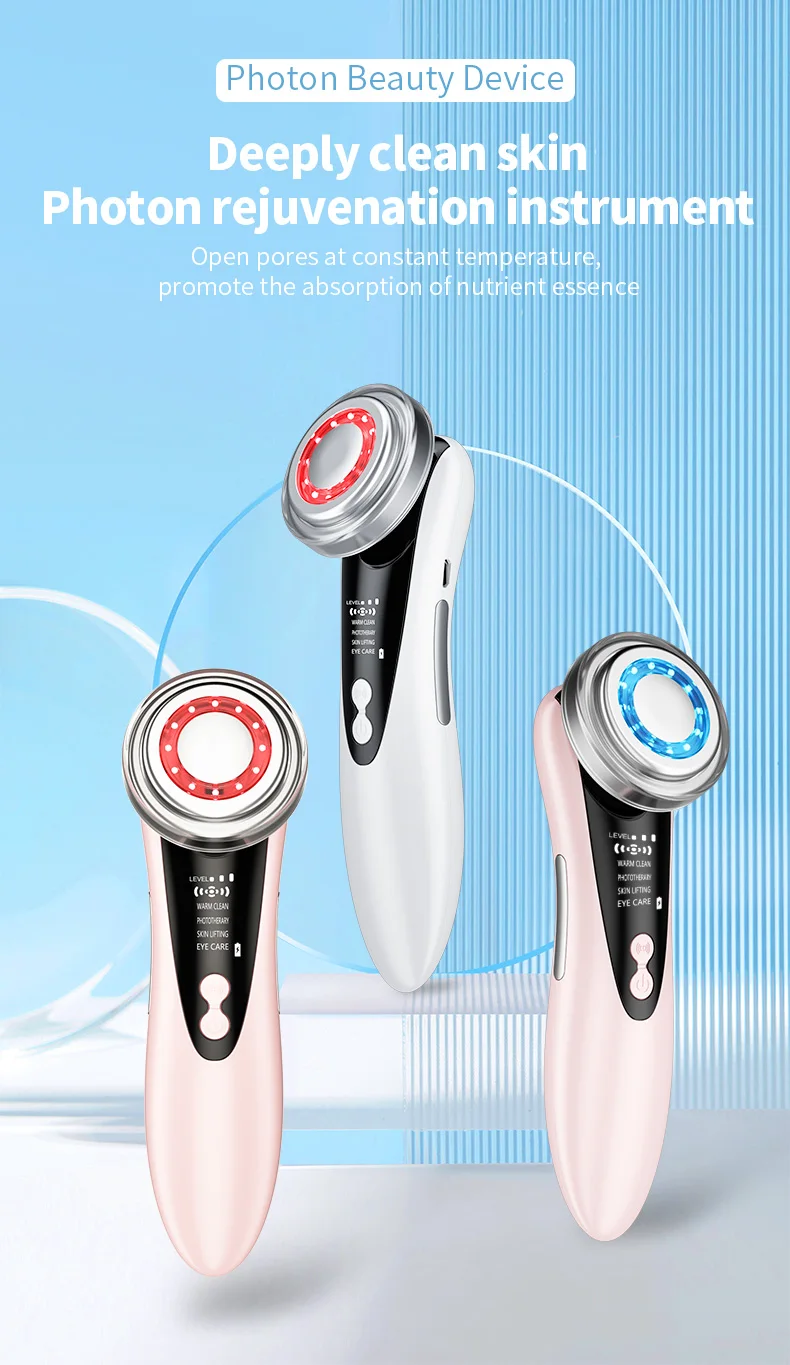 Facial Massager Professional Manufacturer Face Lifting 3d V Roller Pulse Lift Skin Tightening Device Led