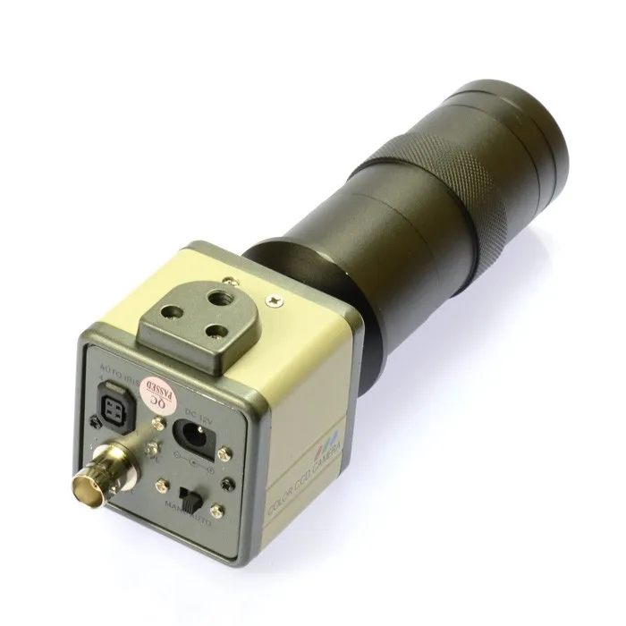 1200TVL BNC Digital Industrial Microscope Camera 100X Zoom C-mount Lens 40 LED Ring Light Sony Sensor