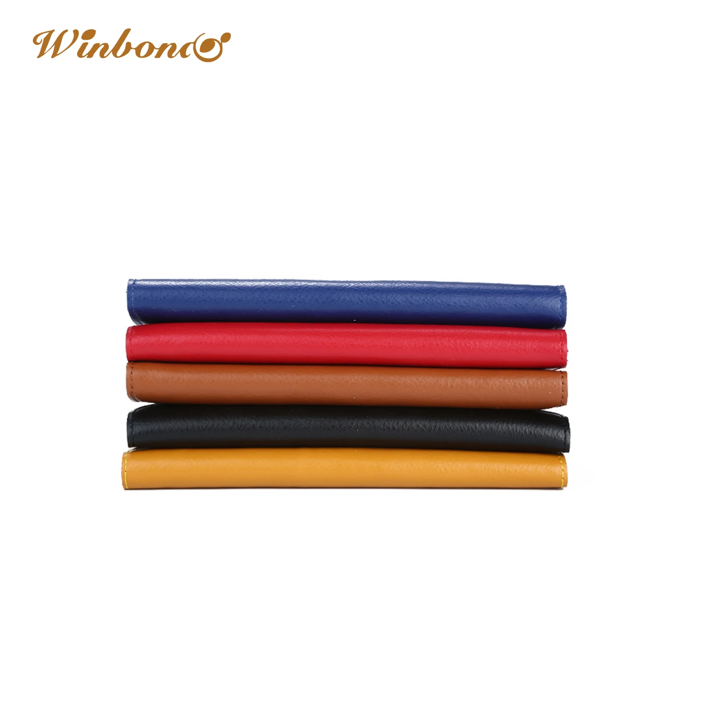 Factory Direct Business Card Holder Genuine Leather Brown Wallet Cash Envelope Shaped Leather Wallet