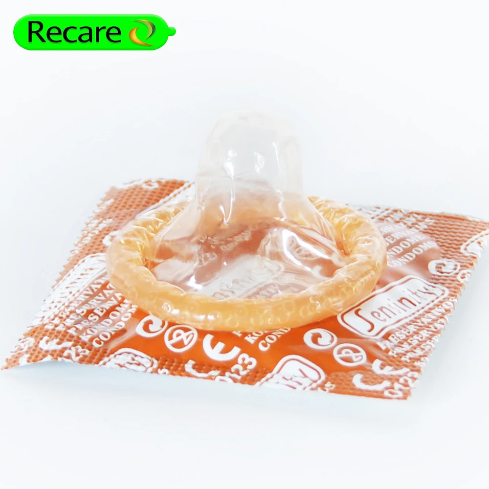 natural latex strengthen delay dotted male sex long time condom