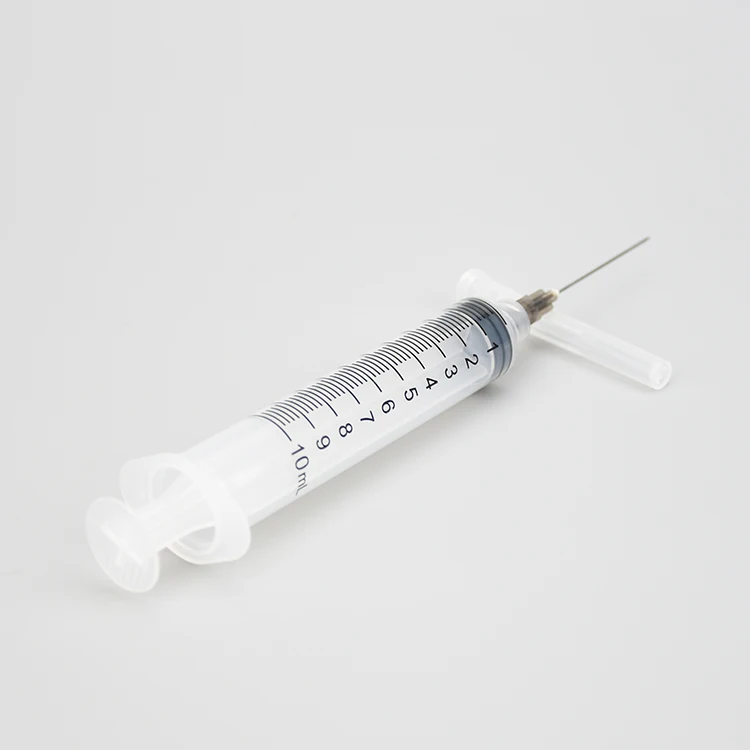 Одноразовый стерильный центральный шприц, изготовленный из пластикового шприца для литья под давлением 10 мл