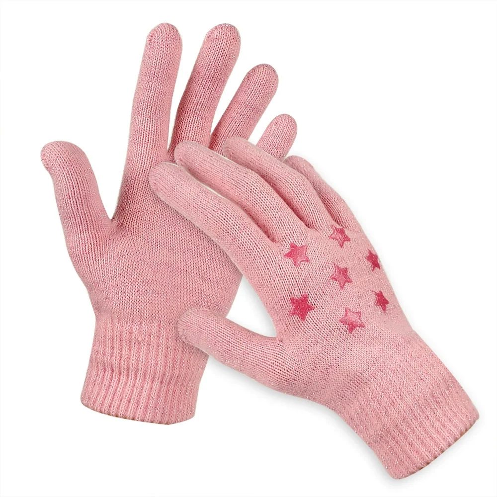 Winter Magic Gloves Touch Screen Women Men Warm Stretch Knitted Acrylic Jacquard thermal gloves