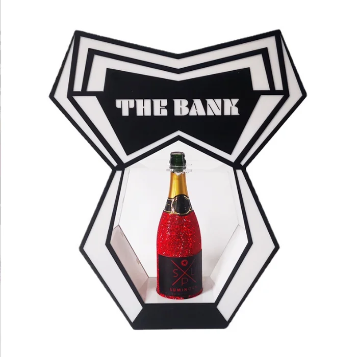 Bar Rechargeable Acrylic LED Clup HOOKAH  Presenter Sign Night Clup VIP Bottle Sevice Presenter Glorifier