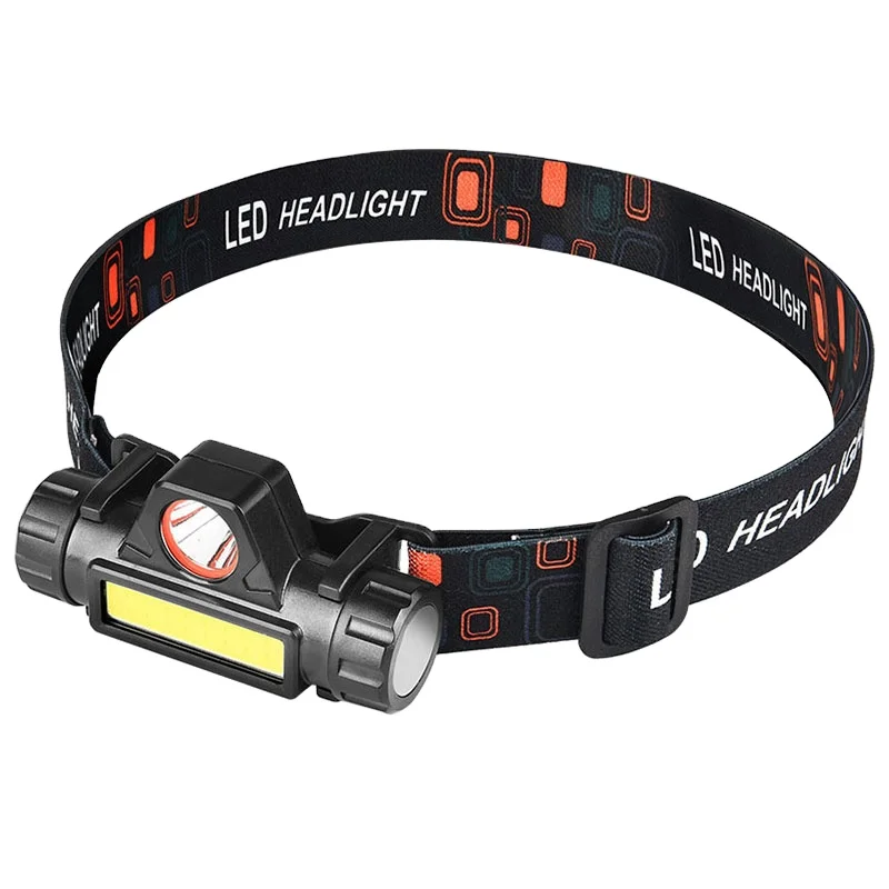 Mini Led USB Rechargeable Headlamp Powerful Portable Flashlight Waterproof COB Magnetic Headlight Torch For Running Camping