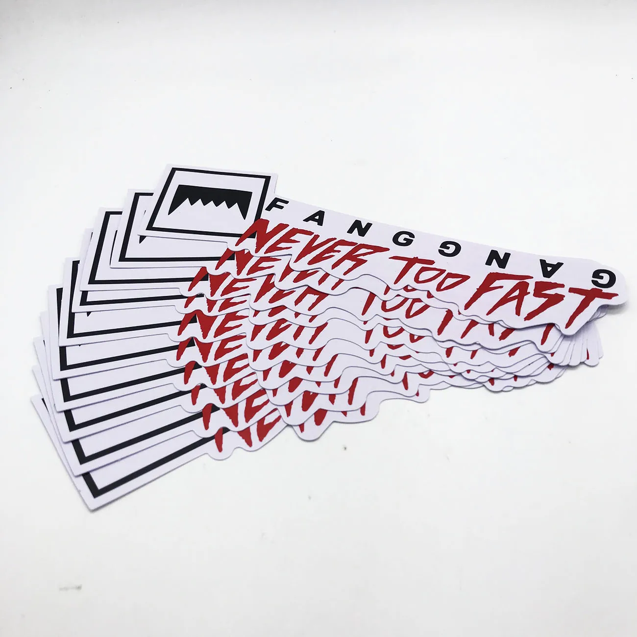 Custom Design Letter Slogan Stickers Adhesive Packaging Printing Logo Permanent glue Stickers