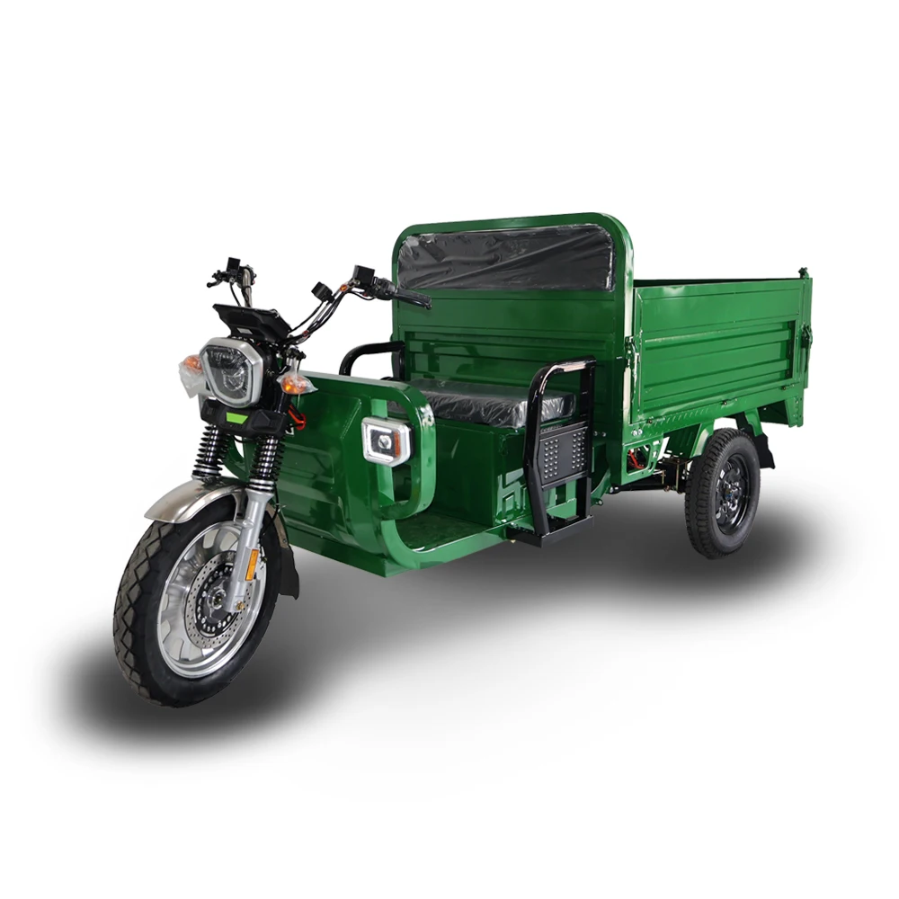High-Performance Electric Tricycle 1500W 3 wheel motorcycle 45km/h Speed Complete Light Set & Brake System electric truck