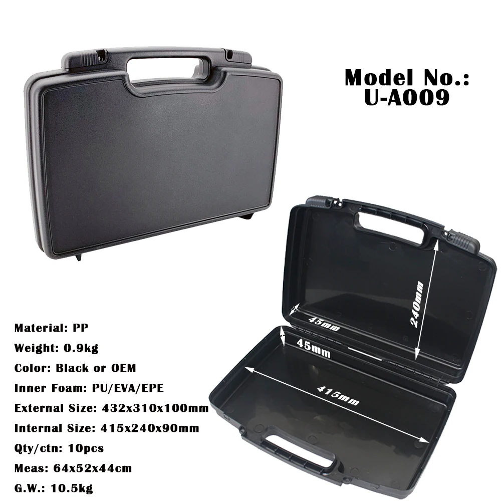 Легкое оборудование, ручные инструменты, защитный футляр для хранения с индивидуальным подрезом, жесткая пластиковая коробка для переноски из пенопласта