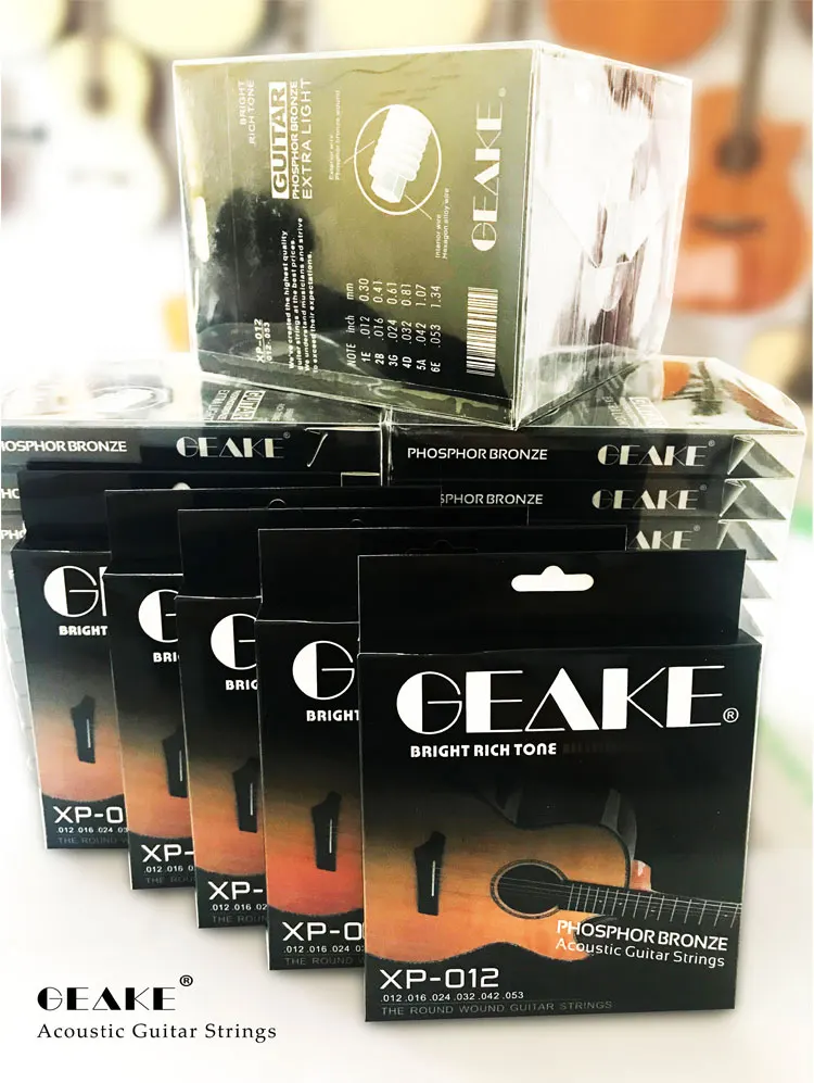 China Geake OEM/ODM acoustic wood guitar string XP-012