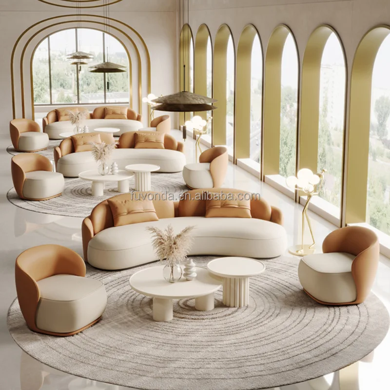 Sofa Sets Commercial Cafe Furniture Modern Restaurant Fast Food Dining Tables And Chairs Wood Leather Booth Seating