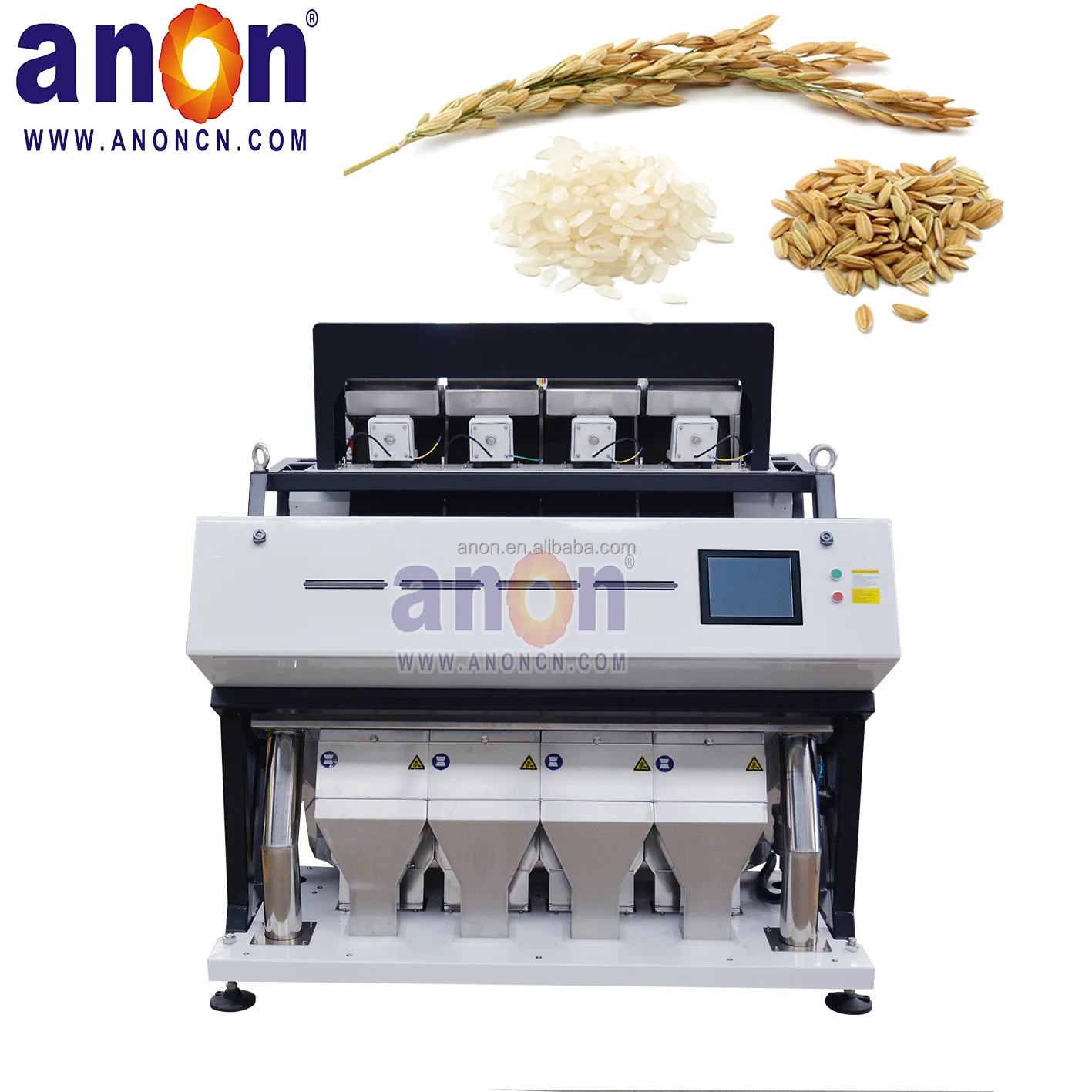 ANON Grain Color Sorter Machine rice polisher sorting machinery price in Nigeria Rice Color Sorter