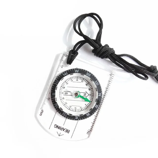 Wholesales Outdoor Liquid Acrylic Geology Drawing Map Compass with Ruler Perfect for for Outdoor Activities