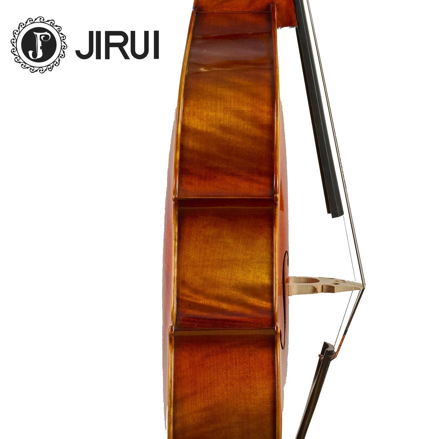 High Quality Custom Solid Upright Double Bass Instrument 1/2 1/4 3/4 4/4 Sizes Natural Flamed Maple Wood Face Spruce Brazil Wood