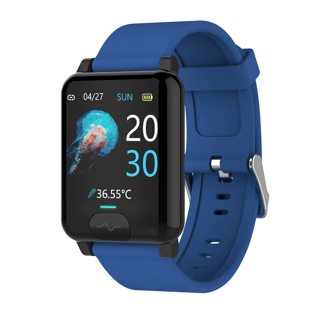 Wearable Devices Ecg Smart Watch For Women Men Smartwatch Android Ios Ip68 Watches E80 Temp Oxy Blood Pressure Monitor Sports F