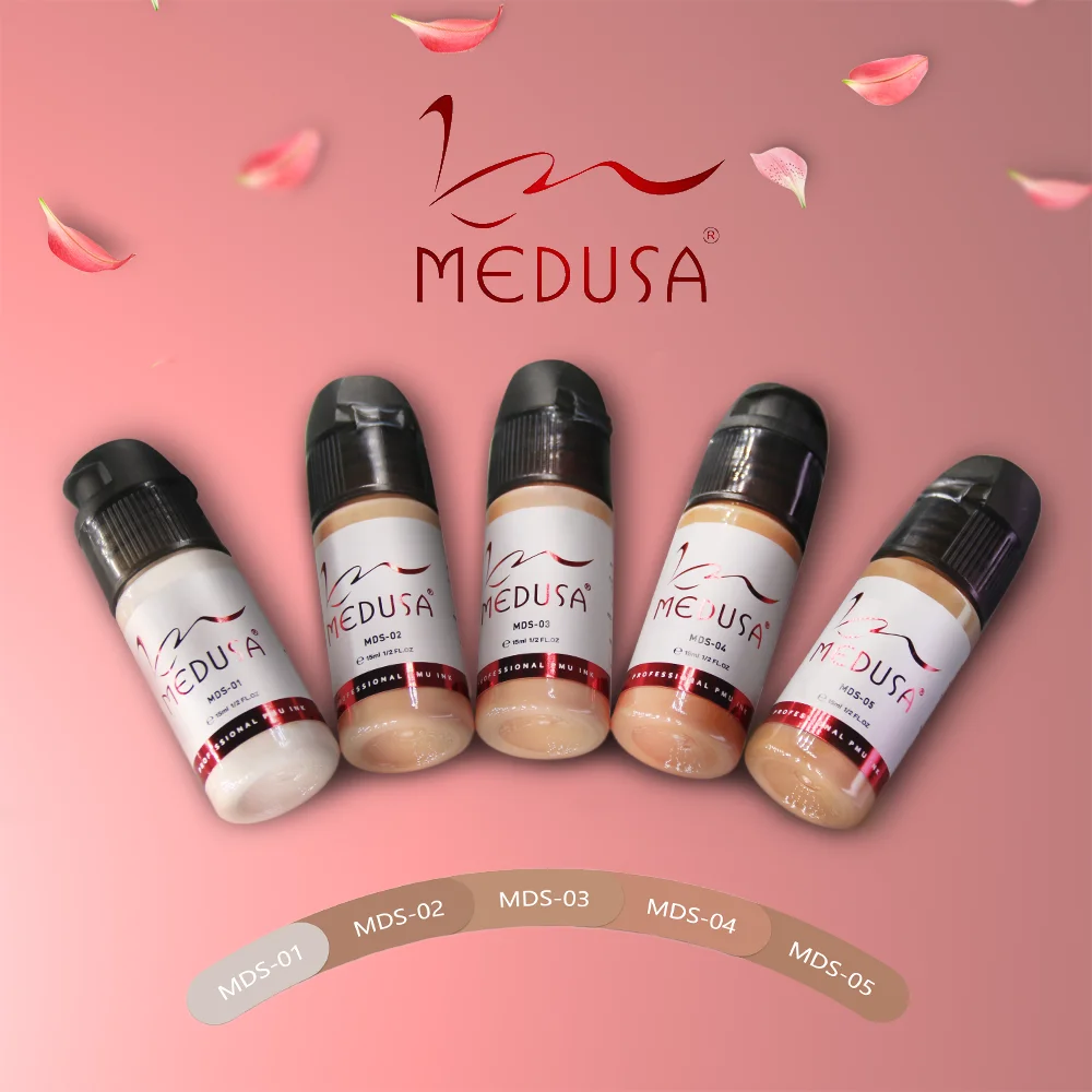 High quality 15ml skin tone ink tattoo MEDUSA scar repair pigments for permanent makeup
