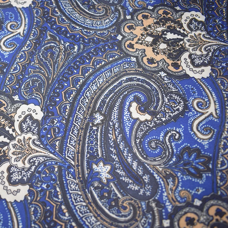 hot sale lining fabrics 100% polyester twill printed fabrics for garment custom print design