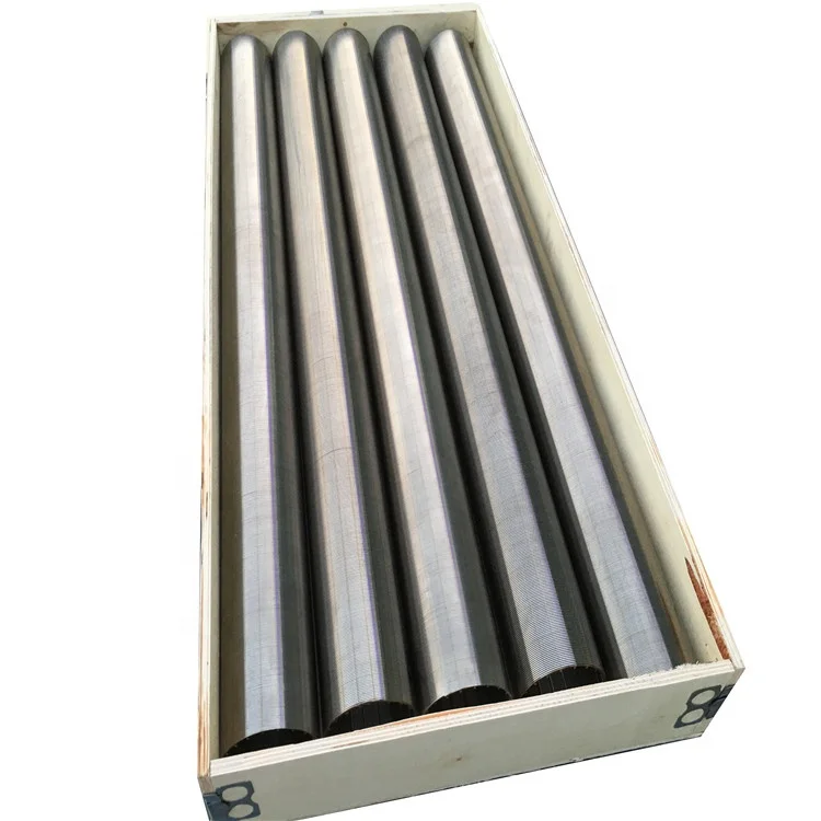 slotted wedge wire filter mesh Johnson water well screen filter tube