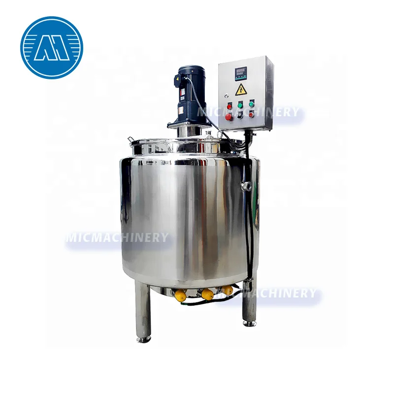 Stainless Steel Temperature Controlled Mixer Homogeneous Vacuum Emulsifying Machine