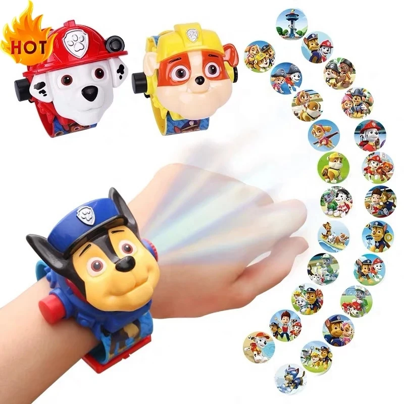 Best gifts kids children Spiderman Princess paw Cartoon students birthday party digital watches 3D Projection projector watches