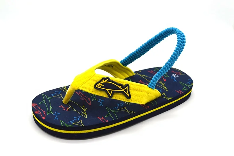 New Design Kids Cartoon Slippers Toddlers Shoes Boys Beach Flip Flops Sandals
