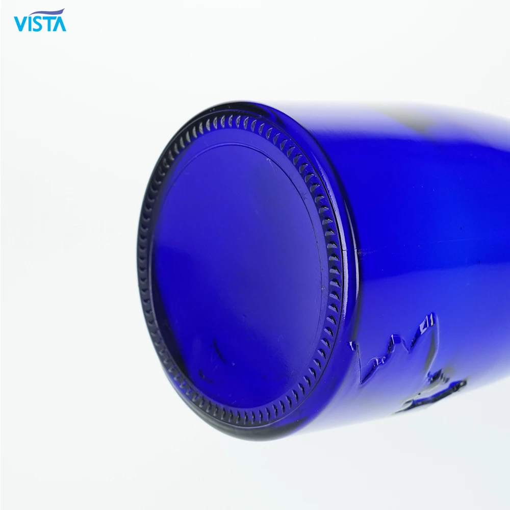 Синяя бутылка водки 750 мл стеклянная ликер водка виски