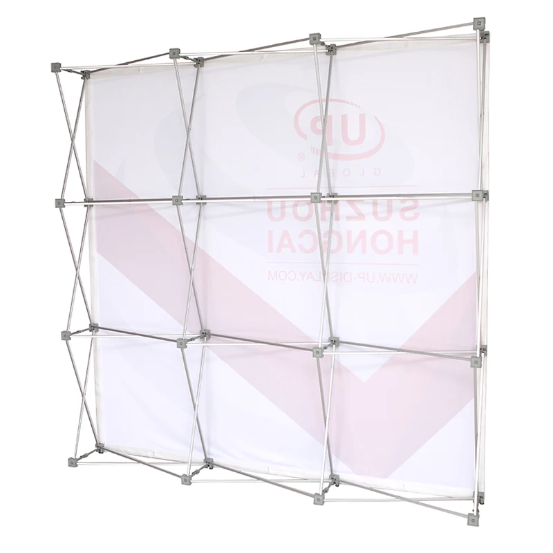 Hot Sale Exhibition Trade Show Aluminum Fabric Backdrop Pop Up Display Stand for Wall Banner