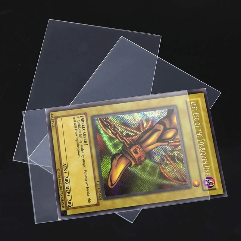 High Quality Clear Penny Sleeves 100 pieces pack Cheap Soft Card Sleeves Customized Packing Standard Clear Sleeves For Card