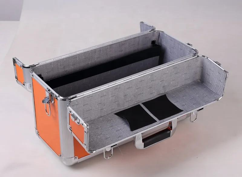Manufacturer Large tool box with Lock 45X19X31 Logo Printed Aluminum Storage box