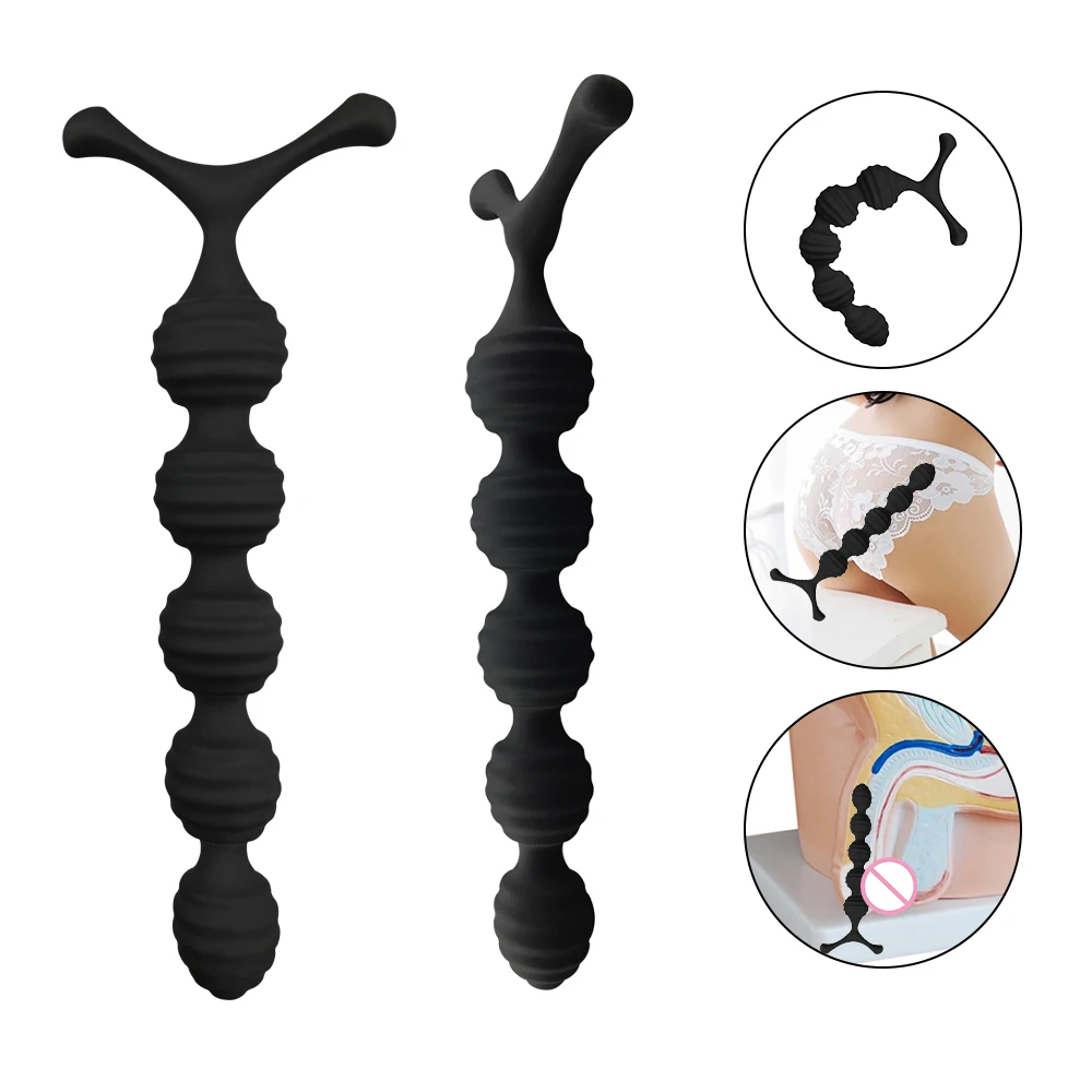 Silicone Anal Beads Sex Toys Soft Anal Balls Butt Plug for Men Prostate Massager Anal Product For Adults Sex