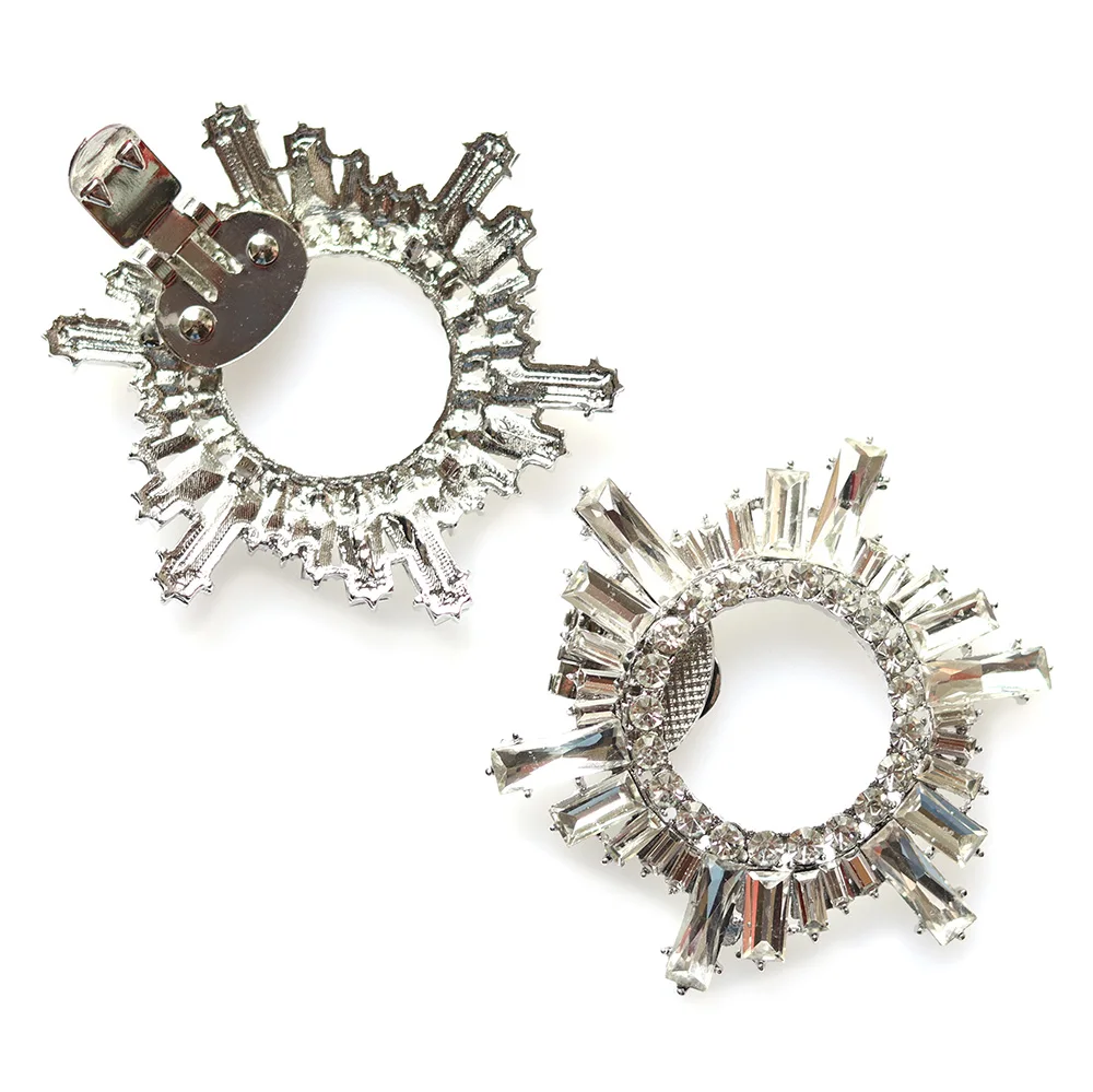 2022 new diy removable rhinestones shoe jewelry clips wholesale for bridal for woman shoe clips