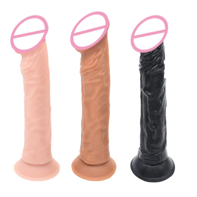 Real Skin Feeling Sex Toys Adult PVC Artificial Penis Huge Realistic Dildo for Women