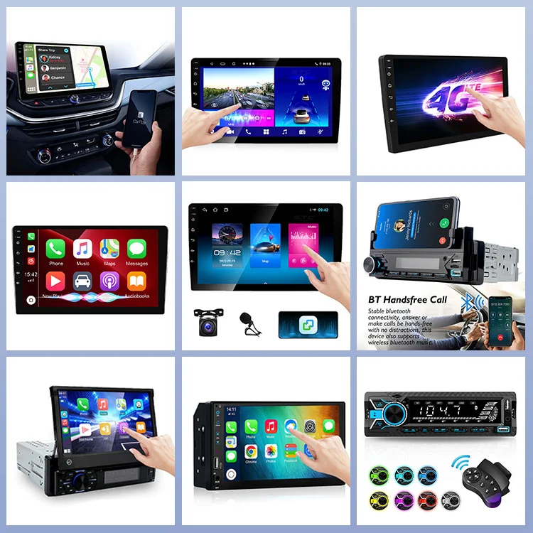 OKOK 7inch car radio is suitable for Android 12 Octa Core 4+64GB with CarPlay Android car DSP coaxial audio output car stereo sy