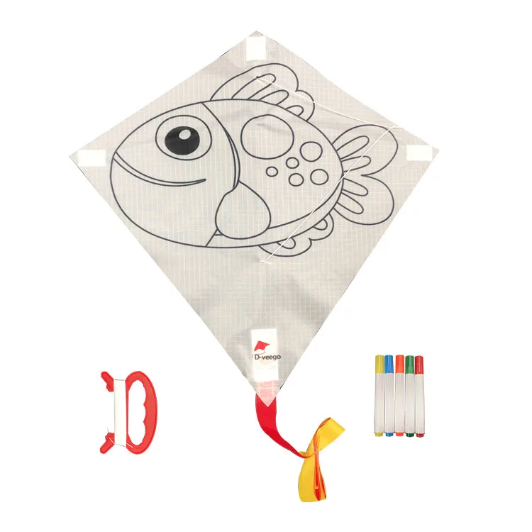 ODM OEM sled diy kite for kids non woven fabric diy kites kid drawing kite