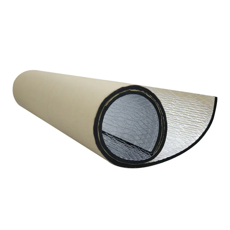 Factory Aluminum Foil Foamed rubber Heat-insulation  Flame Retardant Heatproof Panel Thermal Insulation Material