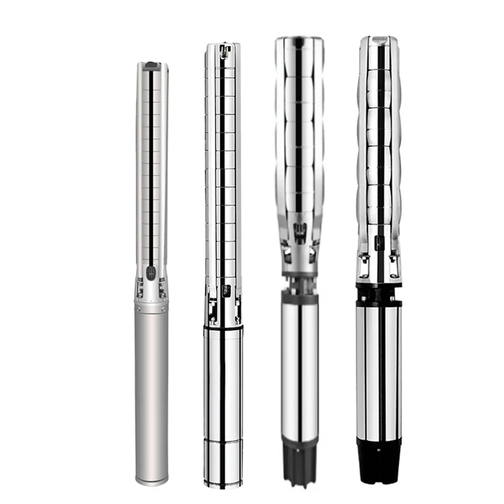 4 Inch 220V 380V AC Electric Borehole Submersible Deep Well Water Pump