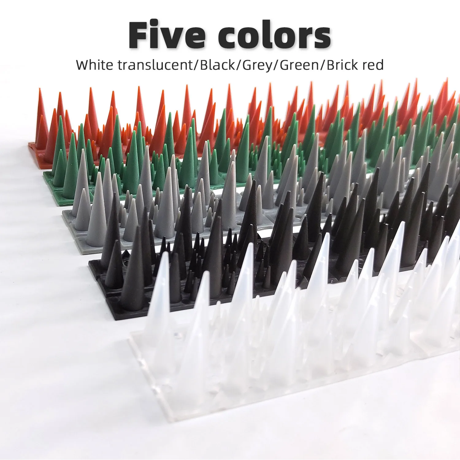 Hot selling 10pcs/box Spike Fencing Anti Bird Spikes For Pigeons Cats