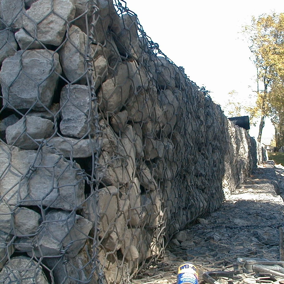 2*1*1 woven type 80*100mm gabion basket galvanized gabion box