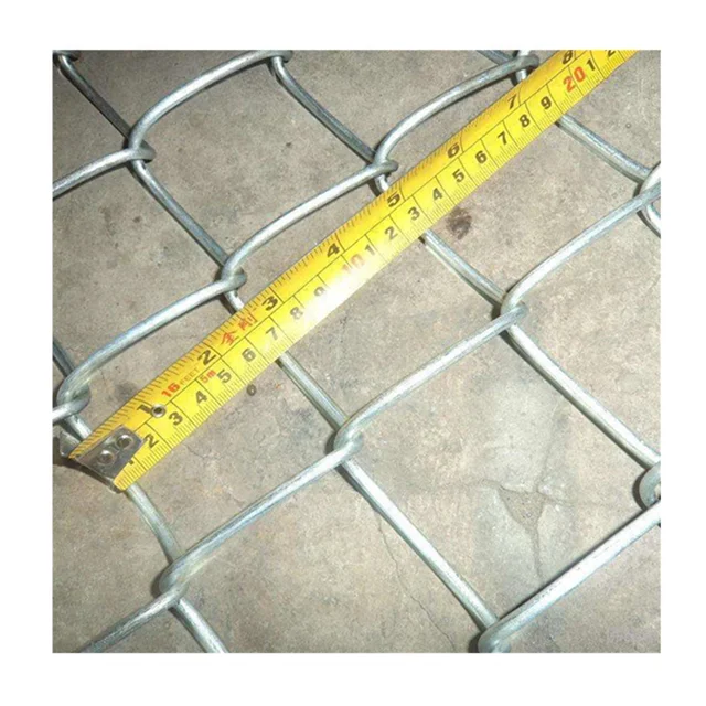 Cheap Galvanized Diamond Wire Netting pvc chain link fence for Seaside fence