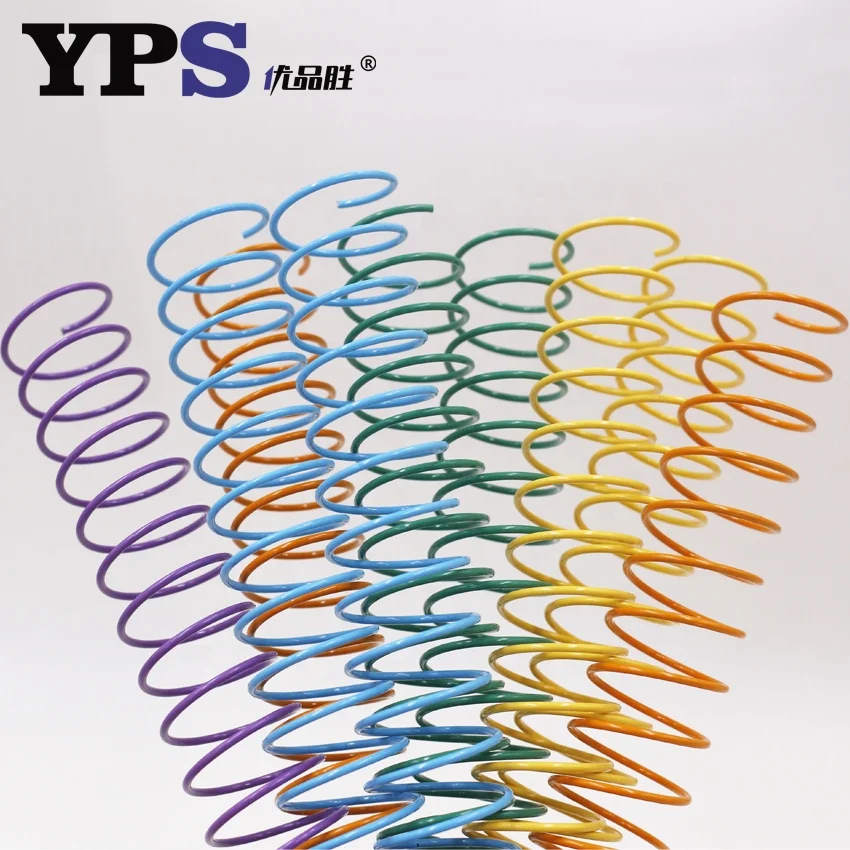 Notebook Binding Metal Gold Spiral Single Loop 4 1 Pitch 14MM Spiral Binding Coil