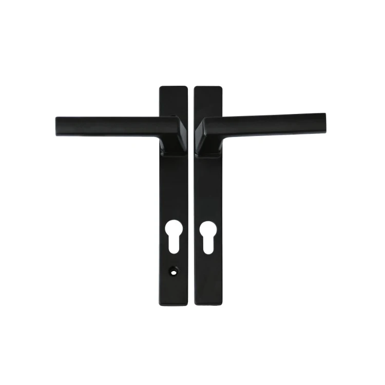 Aluminium Accessories Lock Black Security Aluminum Door Lock With Handle Lock Smart