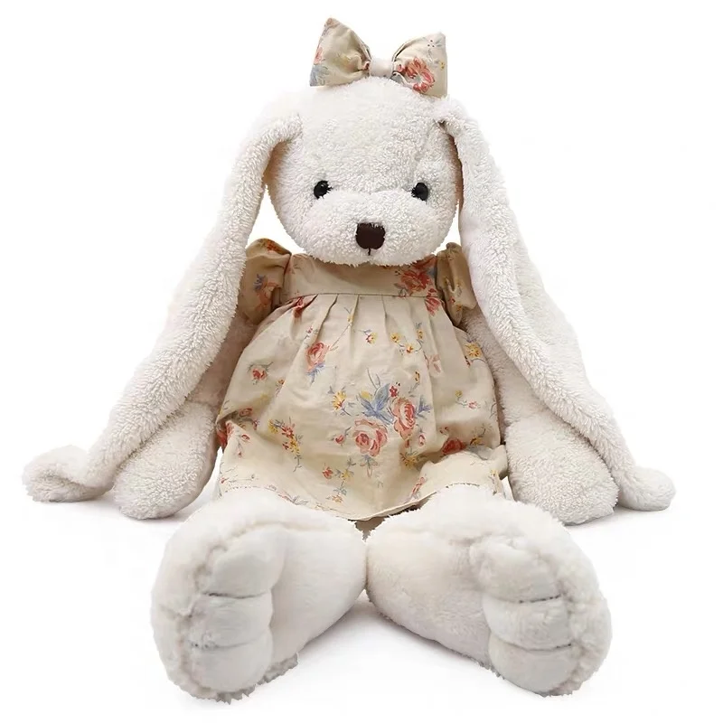 free sample Soft plush rabbit toy plush and stuffed toy lovely white rabbit for girls birthday gift bunny soft toy rabbit