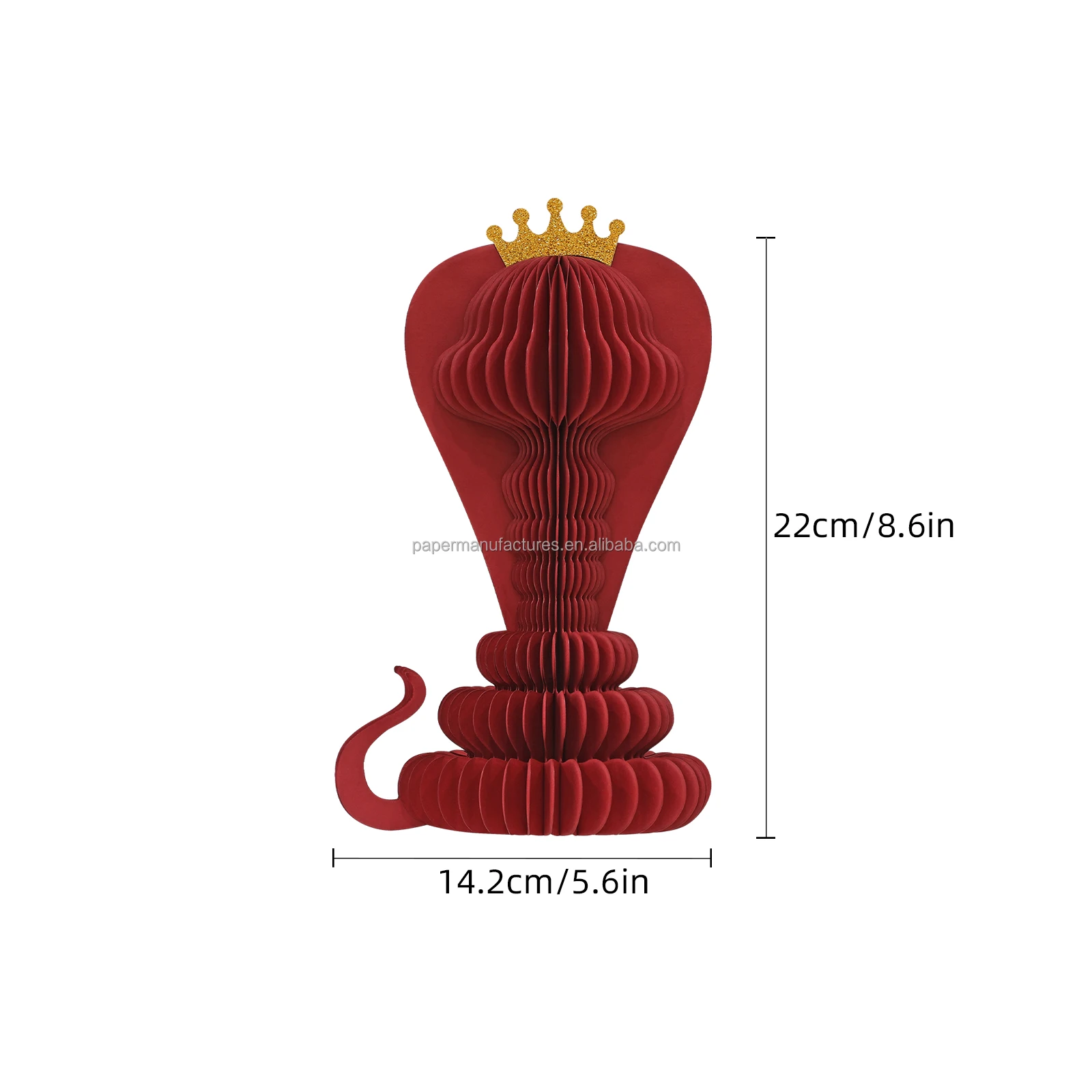 Zodiac Snake Chinese New Year Holiday Supplies Design Ornament Paper Decoration Windows Home Decor
