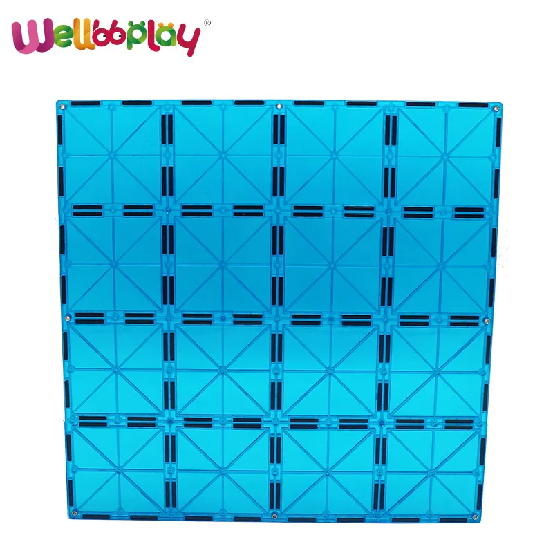 1pcs super big square magnetic building tiles BPA free magnetic blocks educational toys kids