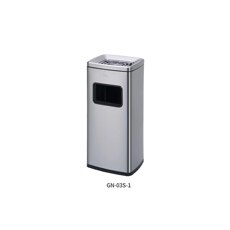 Modern Commercial Trash Cans Metal Dustbin Stainless Steel Ashtray Waste Bin For Office Building Hotel Entrance Mall Public Area