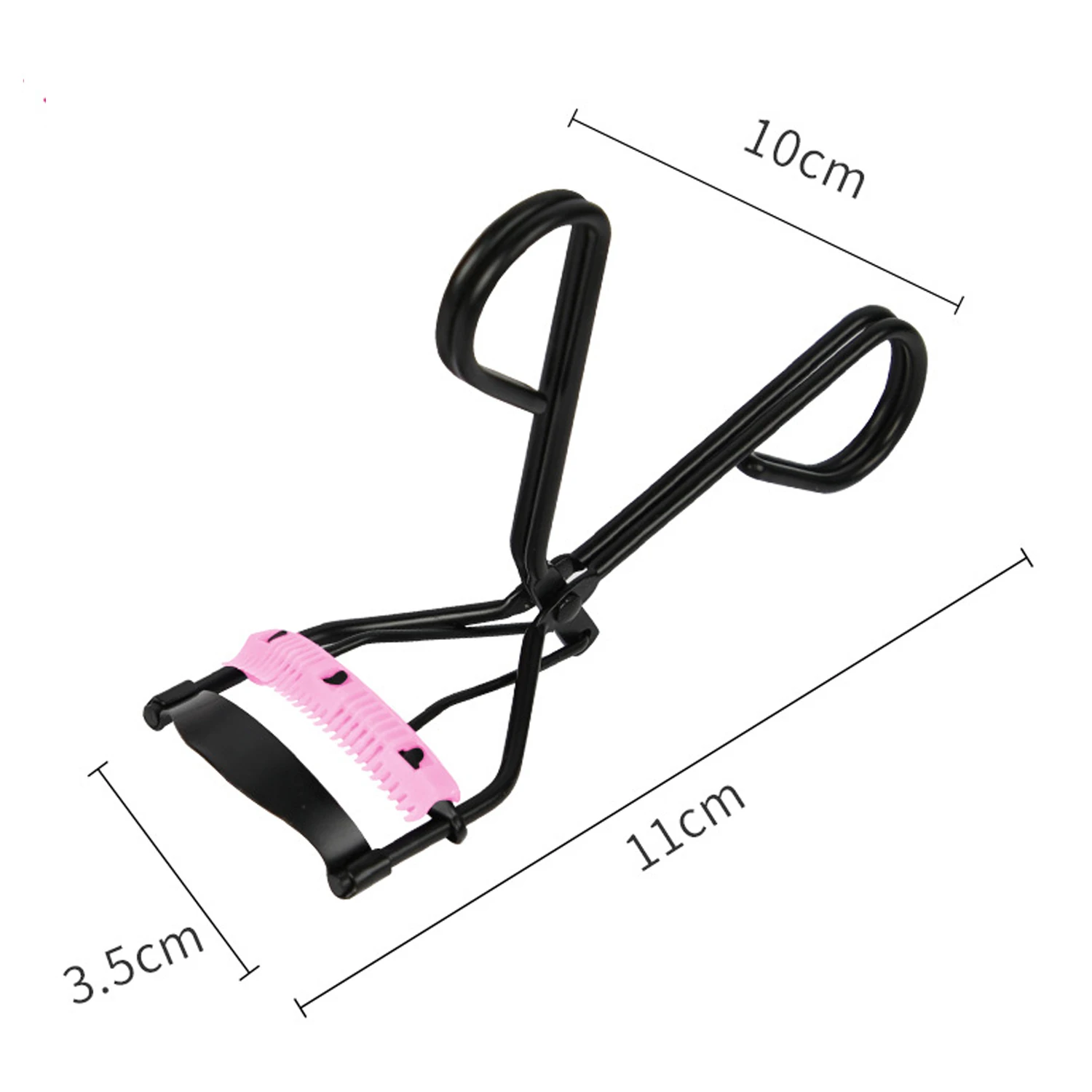2022 New Black Pink Portable  Tool Curler Eyelash Eyelash Curler Eyelash Curler With Comb