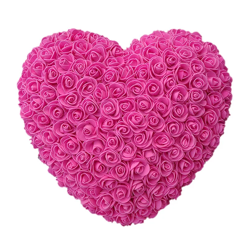 Valentine Day Wedding Gift Artificial Rose Flower heart shape preserved rose flowers in gift box